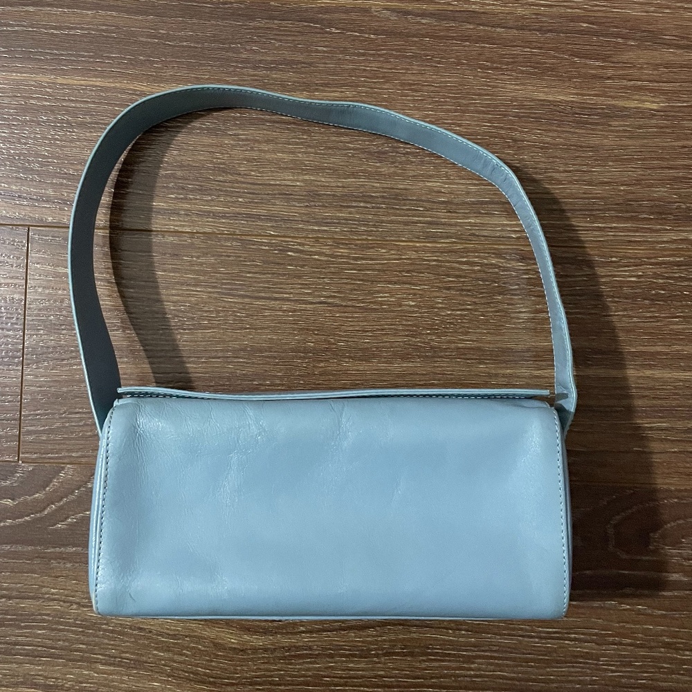 Hobo International Small Boxy Blue Leather Purse